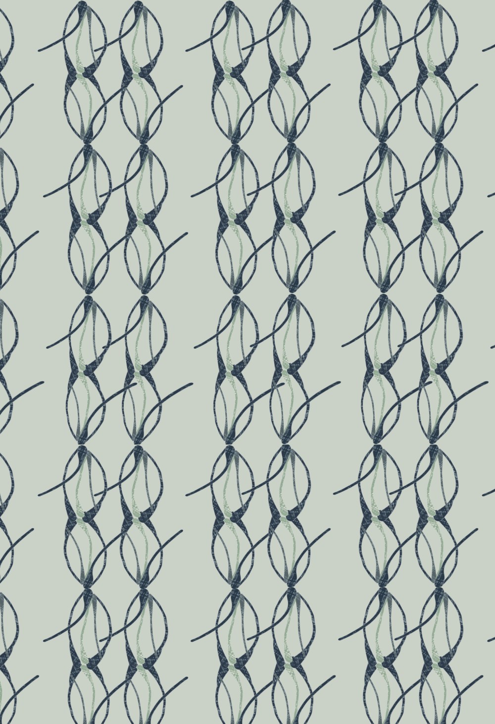 Pine Geometric Light Green 13 x 19 Artboard