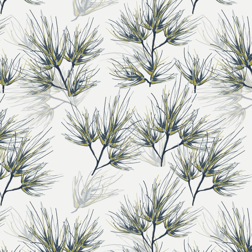 Pine Needles Pattern Wall Paper